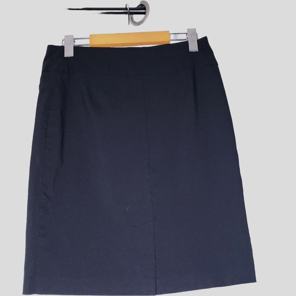 Reitmans Black Stretchy Pencil Career Skirt Size 7 - Picture 2 of 8